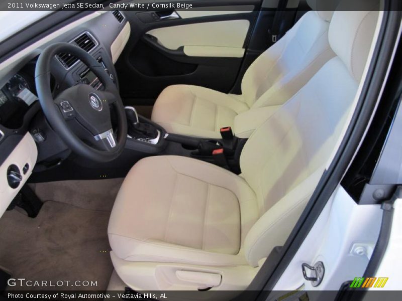 Candy White / Cornsilk Beige 2011 Volkswagen Jetta SE Sedan