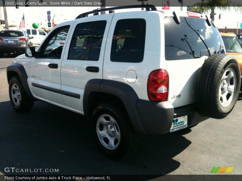 Stone White / Dark Slate Gray 2002 Jeep Liberty Sport