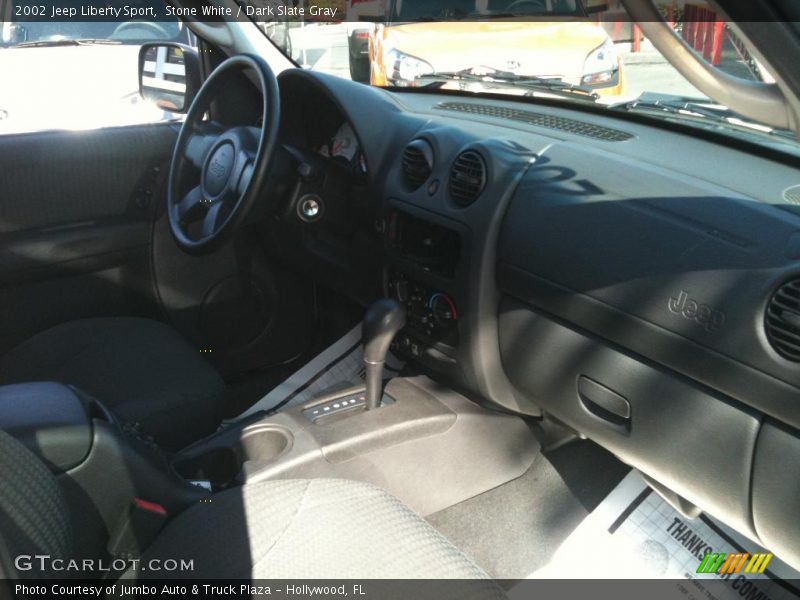 Stone White / Dark Slate Gray 2002 Jeep Liberty Sport