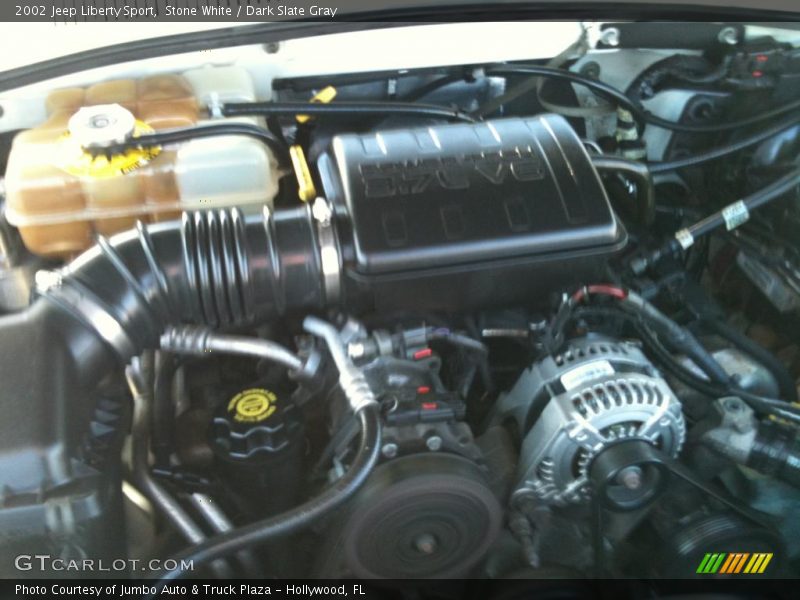 Stone White / Dark Slate Gray 2002 Jeep Liberty Sport