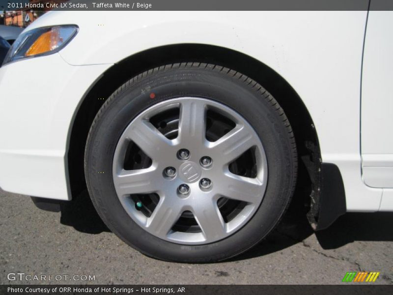 Taffeta White / Beige 2011 Honda Civic LX Sedan