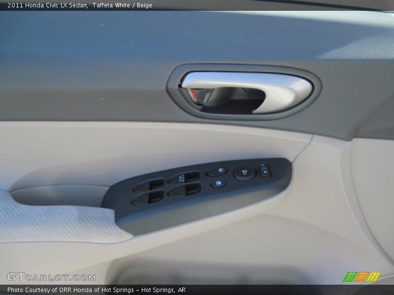 Taffeta White / Beige 2011 Honda Civic LX Sedan