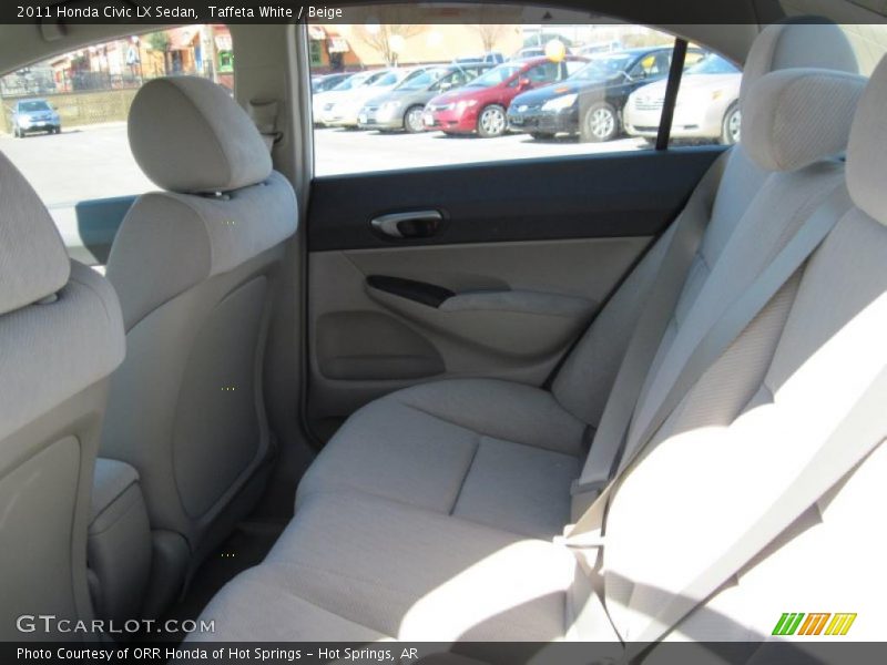 Taffeta White / Beige 2011 Honda Civic LX Sedan