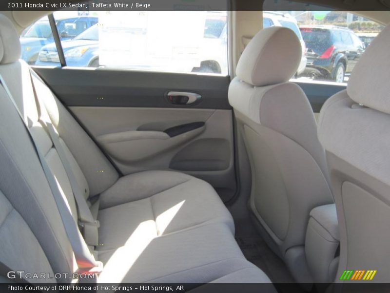 Taffeta White / Beige 2011 Honda Civic LX Sedan