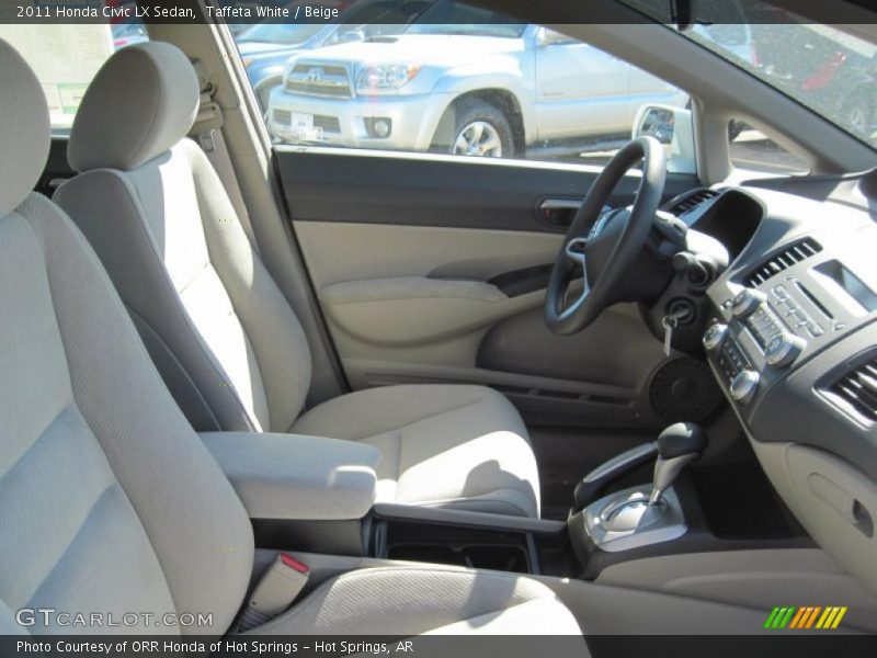Taffeta White / Beige 2011 Honda Civic LX Sedan