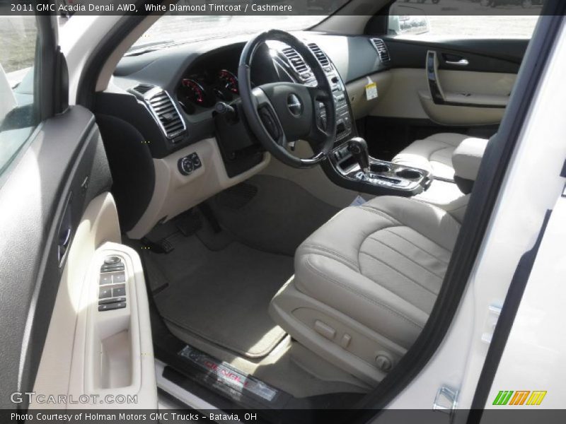 White Diamond Tintcoat / Cashmere 2011 GMC Acadia Denali AWD