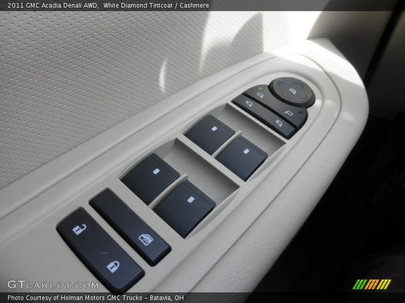 White Diamond Tintcoat / Cashmere 2011 GMC Acadia Denali AWD