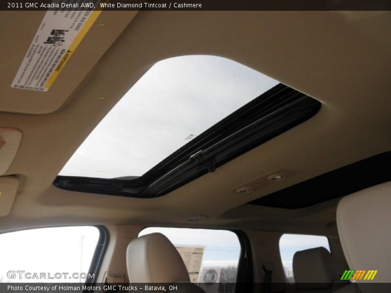 White Diamond Tintcoat / Cashmere 2011 GMC Acadia Denali AWD