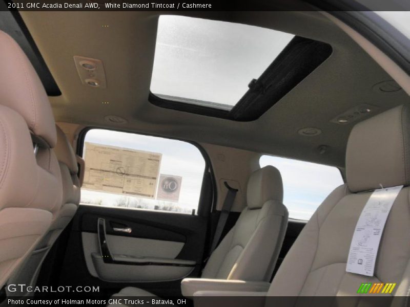 White Diamond Tintcoat / Cashmere 2011 GMC Acadia Denali AWD