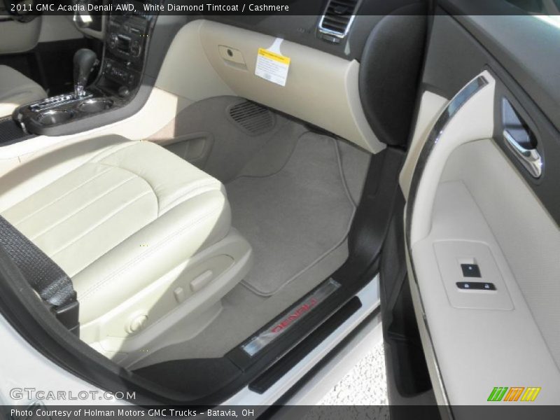 White Diamond Tintcoat / Cashmere 2011 GMC Acadia Denali AWD