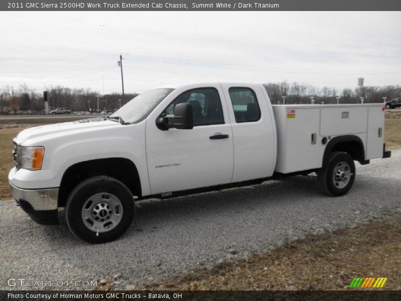  2011 Sierra 2500HD Work Truck Extended Cab Chassis Summit White