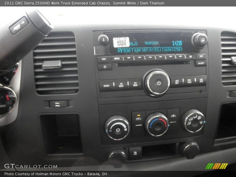 Controls of 2011 Sierra 2500HD Work Truck Extended Cab Chassis