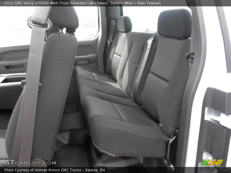  2011 Sierra 2500HD Work Truck Extended Cab Chassis Dark Titanium Interior