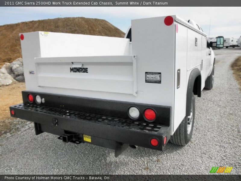 Summit White / Dark Titanium 2011 GMC Sierra 2500HD Work Truck Extended Cab Chassis