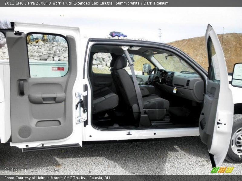  2011 Sierra 2500HD Work Truck Extended Cab Chassis Dark Titanium Interior