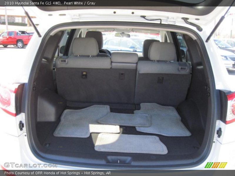 Pearl White / Gray 2010 Hyundai Santa Fe GLS 4WD