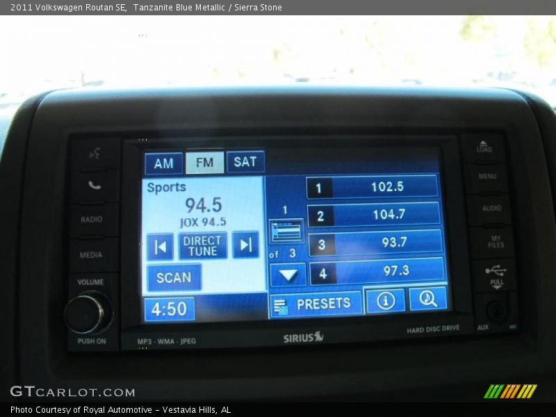 Tanzanite Blue Metallic / Sierra Stone 2011 Volkswagen Routan SE