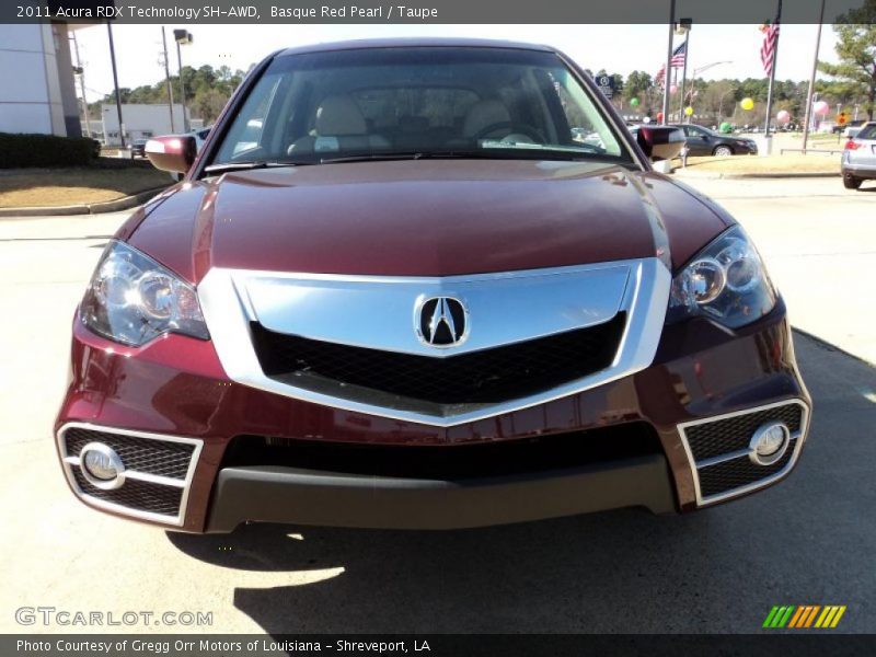 Basque Red Pearl / Taupe 2011 Acura RDX Technology SH-AWD