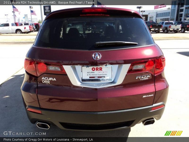 Basque Red Pearl / Taupe 2011 Acura RDX Technology SH-AWD