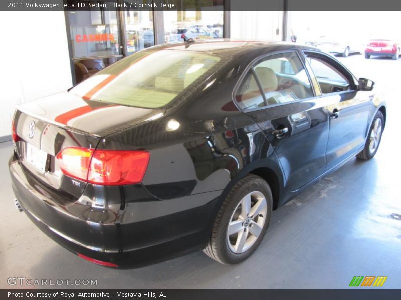 Black / Cornsilk Beige 2011 Volkswagen Jetta TDI Sedan