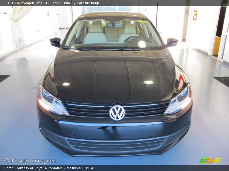 Black / Cornsilk Beige 2011 Volkswagen Jetta TDI Sedan