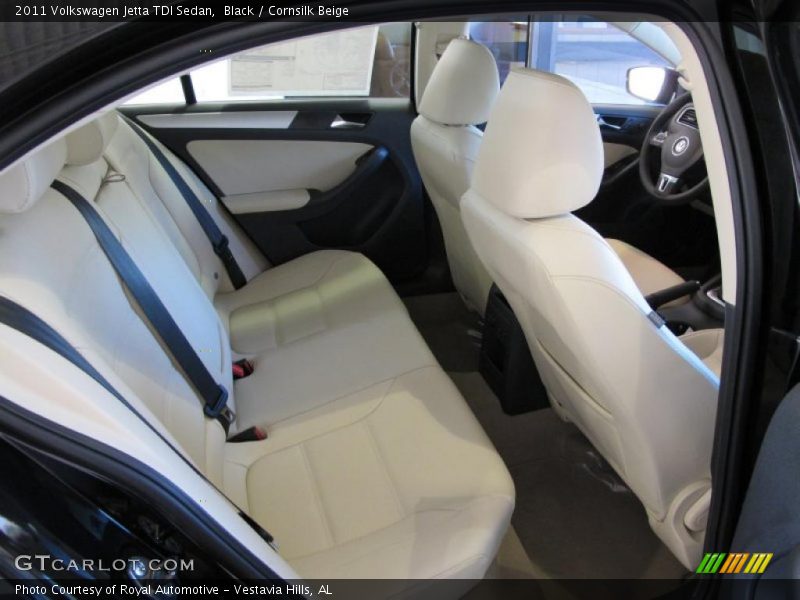 Black / Cornsilk Beige 2011 Volkswagen Jetta TDI Sedan
