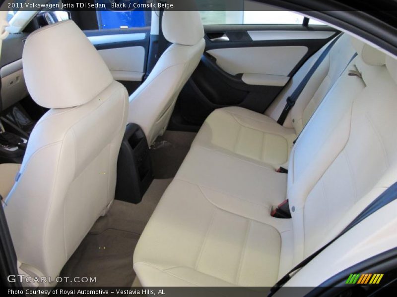 Black / Cornsilk Beige 2011 Volkswagen Jetta TDI Sedan