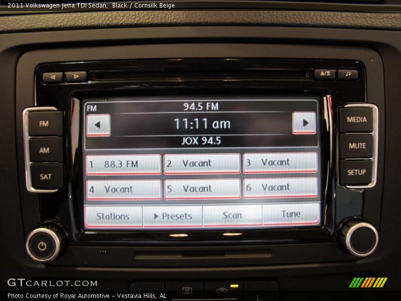 Black / Cornsilk Beige 2011 Volkswagen Jetta TDI Sedan