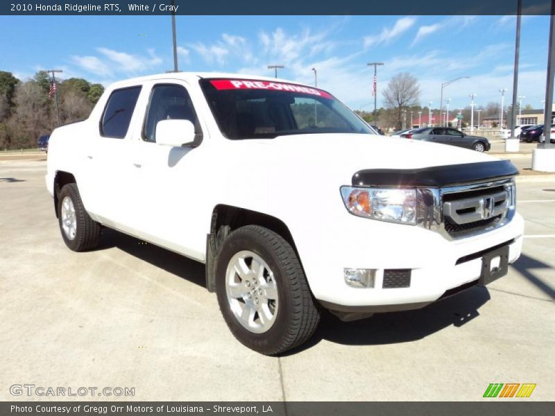 White / Gray 2010 Honda Ridgeline RTS