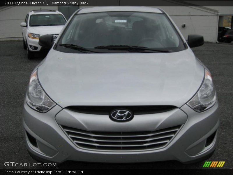 Diamond Silver / Black 2011 Hyundai Tucson GL