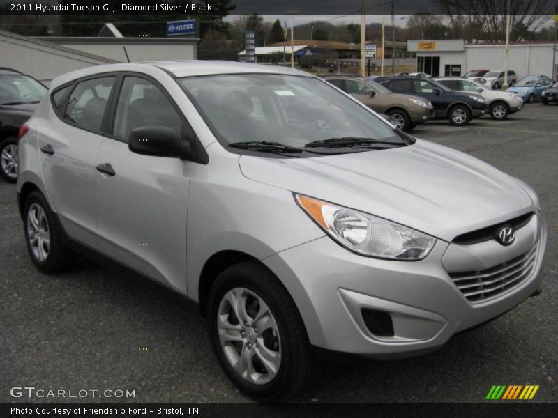 Diamond Silver / Black 2011 Hyundai Tucson GL