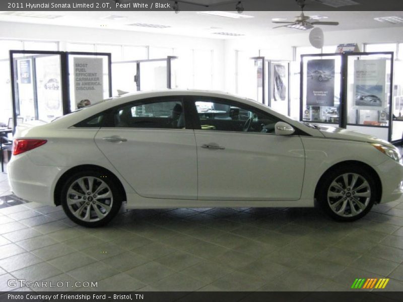 Pearl White / Black 2011 Hyundai Sonata Limited 2.0T