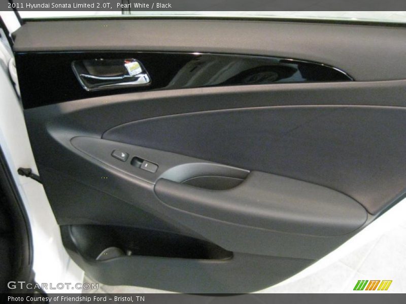 Pearl White / Black 2011 Hyundai Sonata Limited 2.0T
