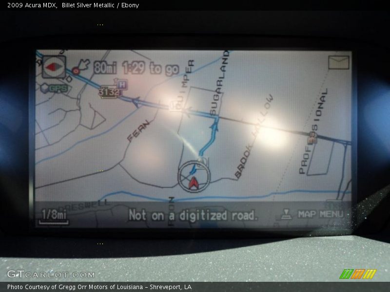 Navigation of 2009 MDX 