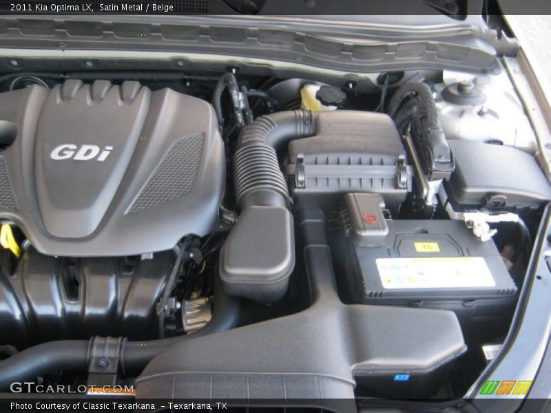  2011 Optima LX Engine - 2.4 Liter GDi DOHC 16-Valve VVT 4 Cylinder