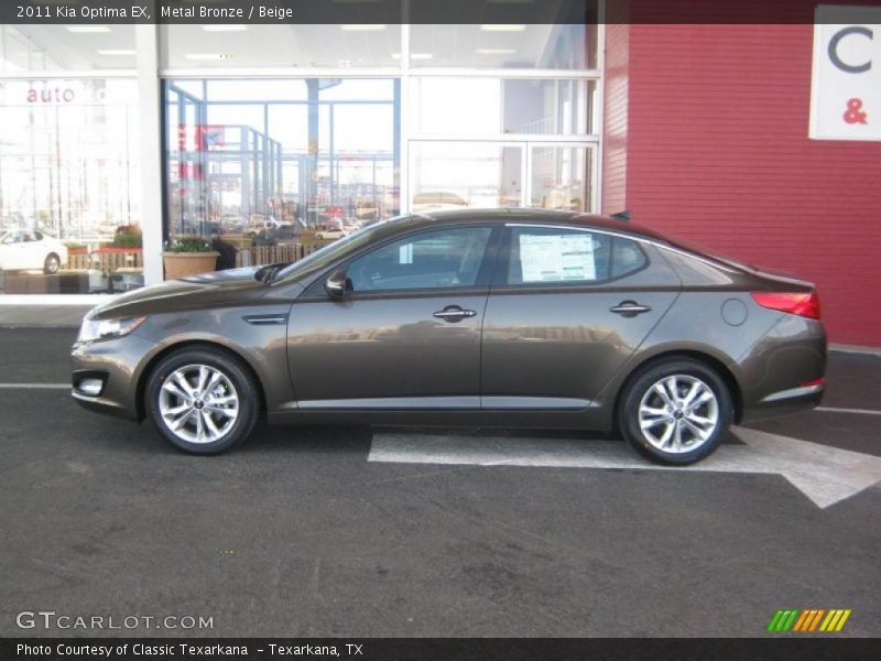 Metal Bronze / Beige 2011 Kia Optima EX