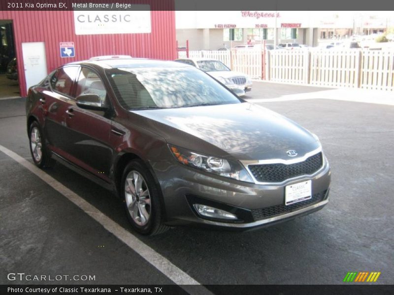 Metal Bronze / Beige 2011 Kia Optima EX