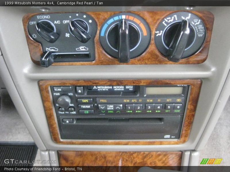 Controls of 1999 Montero 4x4