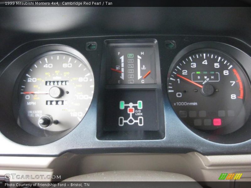  1999 Montero 4x4 4x4 Gauges