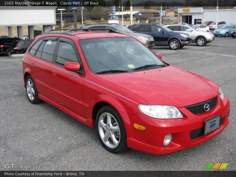 Classic Red / Off Black 2002 Mazda Protege 5 Wagon