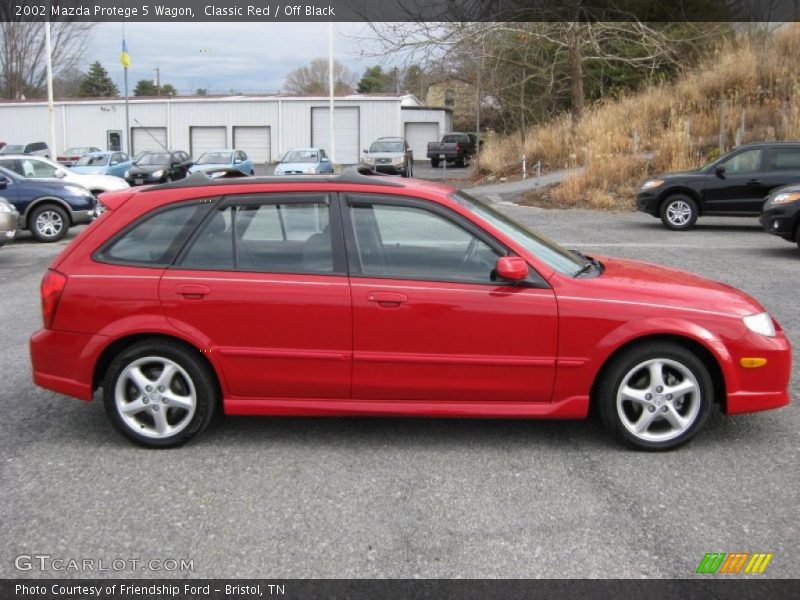 Classic Red / Off Black 2002 Mazda Protege 5 Wagon