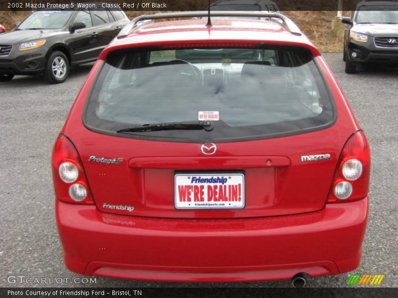 Classic Red / Off Black 2002 Mazda Protege 5 Wagon