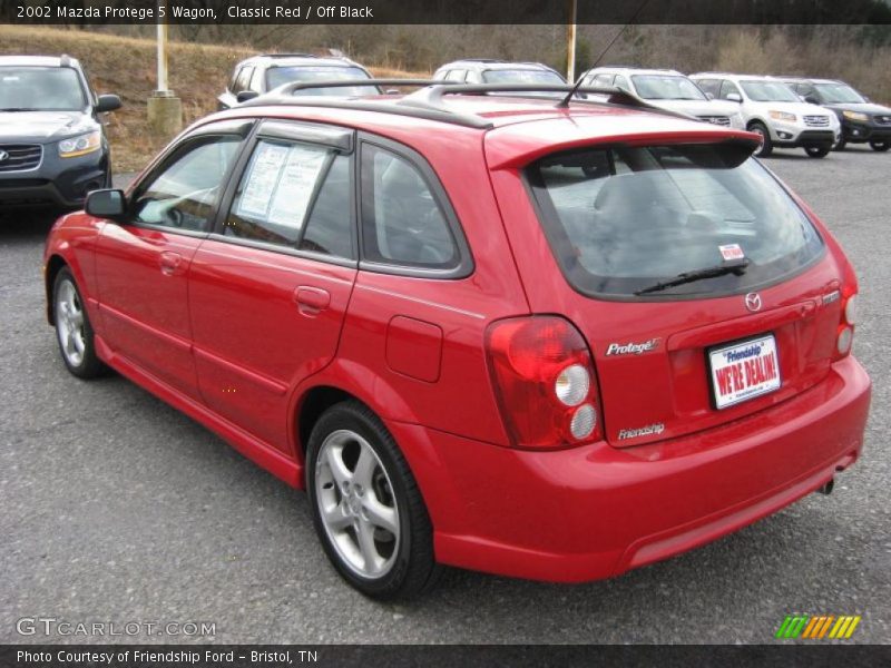 Classic Red / Off Black 2002 Mazda Protege 5 Wagon