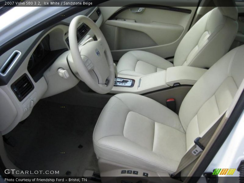 Ice White / Sandstone Beige 2007 Volvo S80 3.2