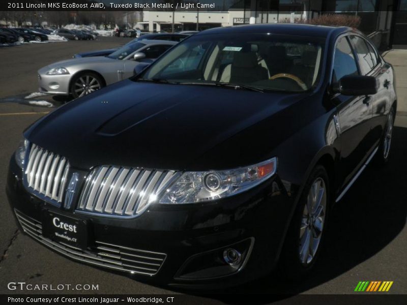 Tuxedo Black Metallic / Light Camel 2011 Lincoln MKS EcoBoost AWD