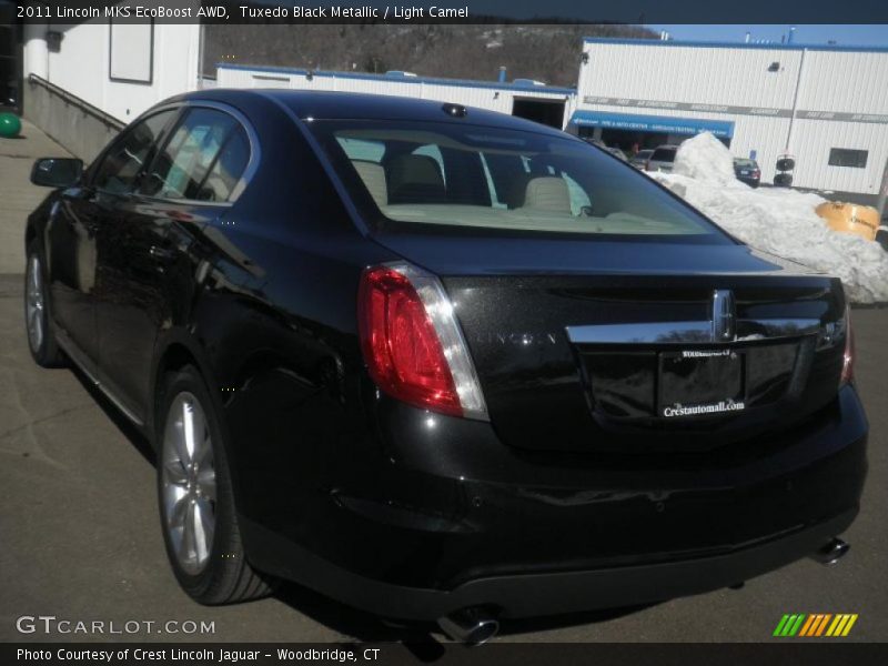 Tuxedo Black Metallic / Light Camel 2011 Lincoln MKS EcoBoost AWD