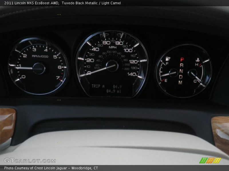 Tuxedo Black Metallic / Light Camel 2011 Lincoln MKS EcoBoost AWD