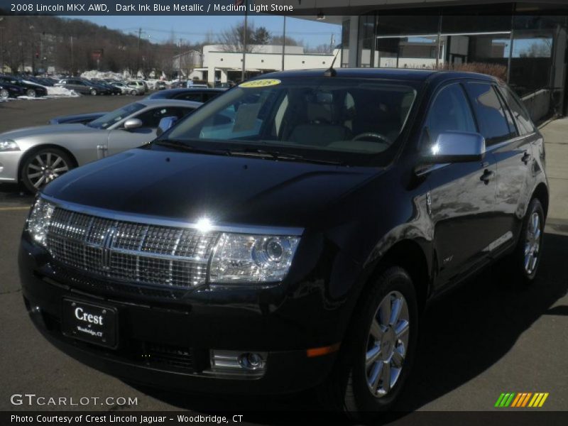 Dark Ink Blue Metallic / Medium Light Stone 2008 Lincoln MKX AWD