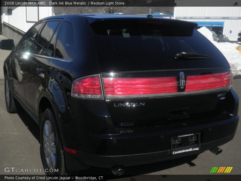 Dark Ink Blue Metallic / Medium Light Stone 2008 Lincoln MKX AWD