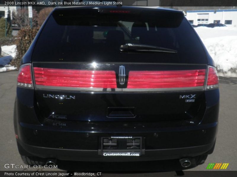 Dark Ink Blue Metallic / Medium Light Stone 2008 Lincoln MKX AWD